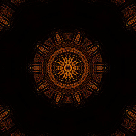 Kaleidoscope of color with beautiful ornamental - Thorough background summary - seamlessの写真素材