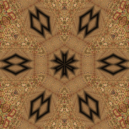 Kaleidoscopic wallpaper tiles. Seamless texture or background