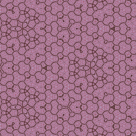 Seamless pattern of mandalas in pink and brown colors