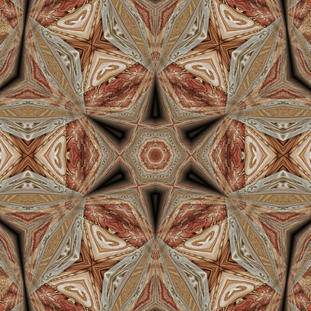 Kaleidoscopic wallpaper tiles. Seamless texture or backgroundの写真素材