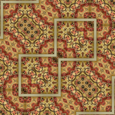 Seamless texture of the carpet with a pattern in the form of square tiles