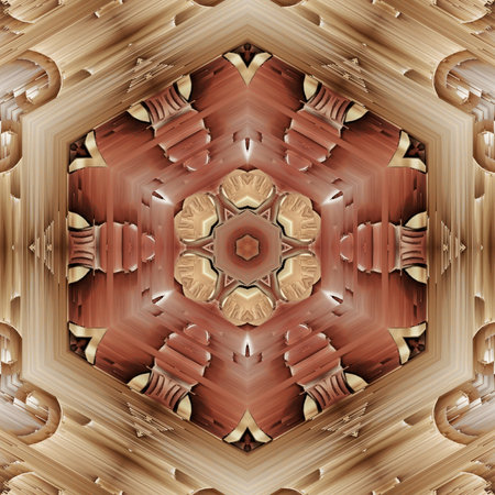 Kaleidoscope of color with beautiful ornamental - Thorough background summary - seamlessの写真素材