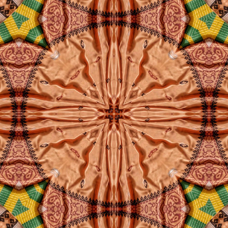 Kaleidoscope of color with beautiful ornamental - Thorough background summary - seamless