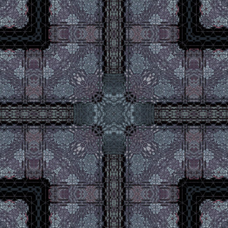 Kaleidoscopic wallpaper tiles. Seamless texture or background