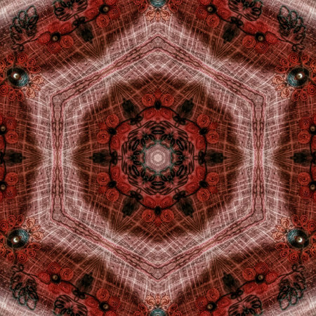 Kaleidoscope of color with beautiful ornamental - Thorough background summary - seamless