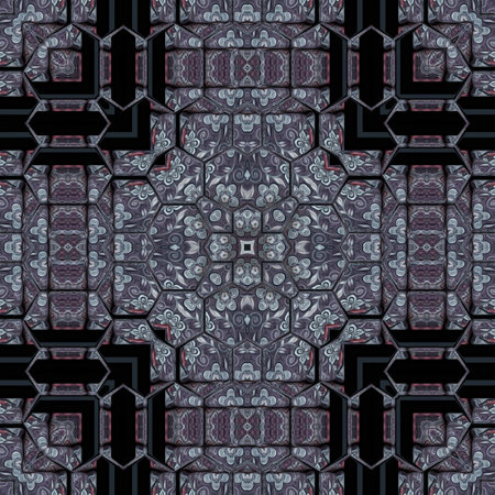 Kaleidoscope of color with beautiful ornamental - Thorough background summary - seamless