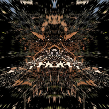 abstract background with a lot of lights and reflections, computer generated imagesの写真素材