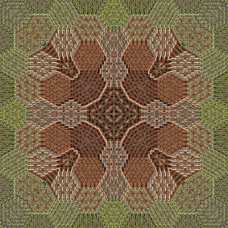 Kaleidoscope of color with beautiful ornamental - Thorough background summary - seamless