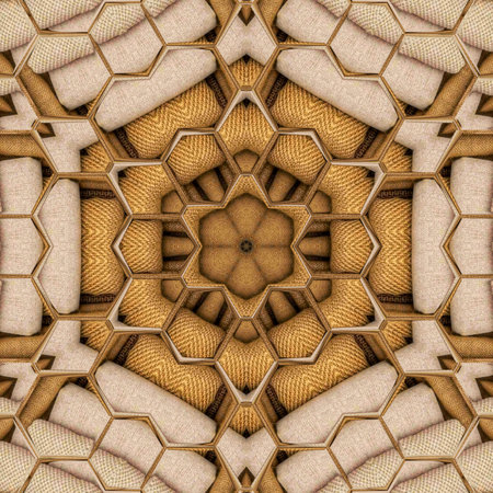 Kaleidoscope of color with beautiful ornamental - Thorough background summary - seamless