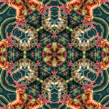 Kaleidoscopic wallpaper tiles. Background or texture(You can find more templates and textures in my...