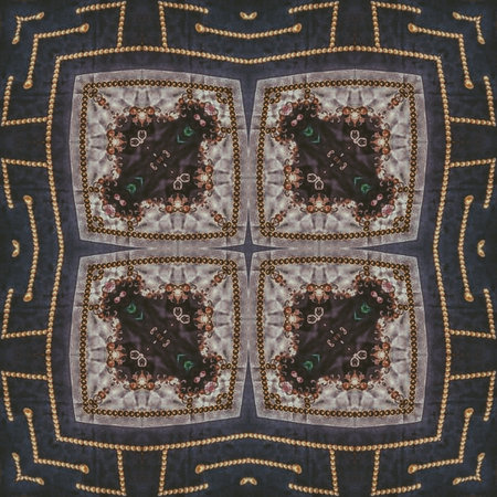 Kaleidoscope of color with beautiful ornamental - Thorough background summary - seamless