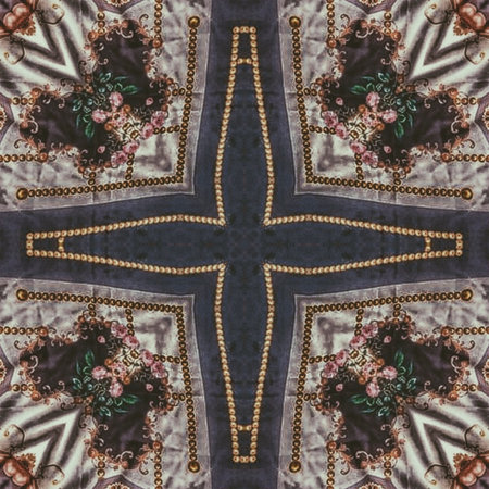 Kaleidoscope of color with beautiful ornamental - Thorough background summary - seamless