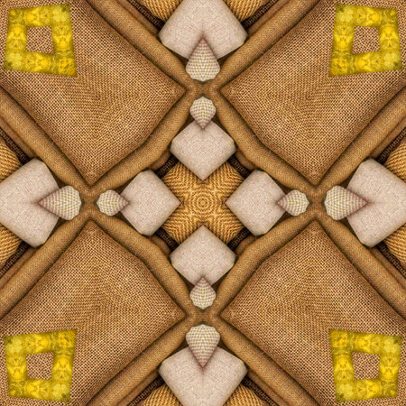 Kaleidoscope of color with beautiful ornamental - seamless background