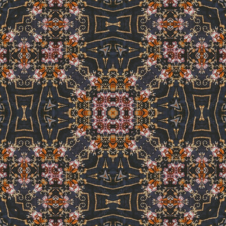 Kaleidoscope of color with beautiful ornamental - Thorough background summary - seamless