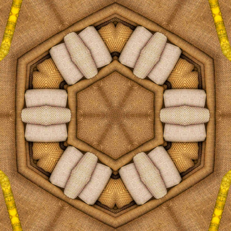Kaleidoscope of color with beautiful ornamental - Thorough background summary - seamless