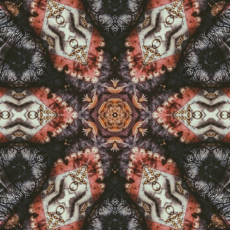 Kaleidoscope of color with beautiful ornamental - Thorough background summary - seamless
