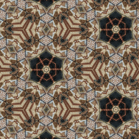 Kaleidoscope of color with beautiful ornamental - Thorough background summary - seamless