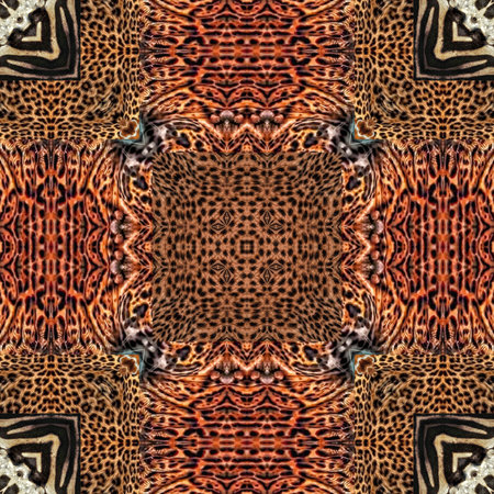 Seamless pattern of leopard skin. For eg fabric, wallpaper, wall decorations.の写真素材
