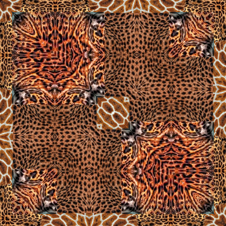 Seamless pattern of leopard fur. For eg fabric, wallpaper, wall decorations.の写真素材