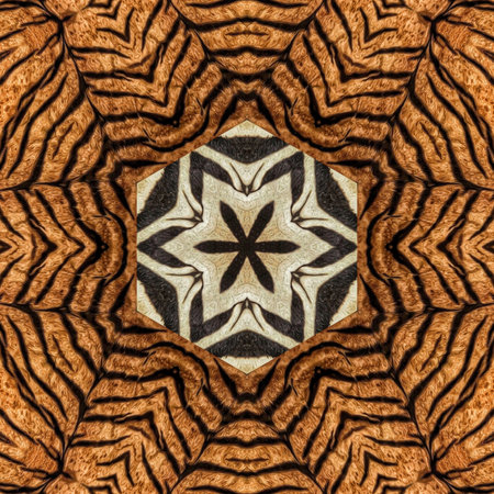 Kaleidoscope of color with beautiful ornamental - Thorough background summary - seamless