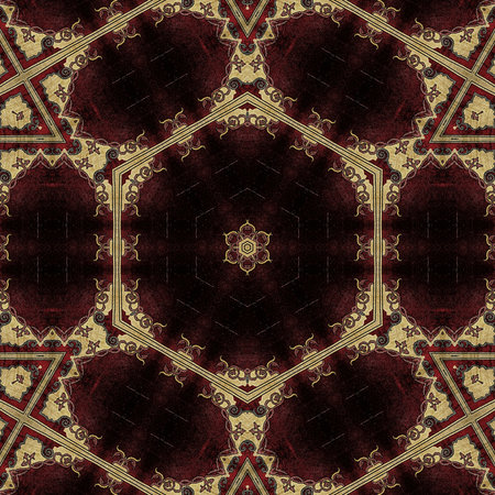Kaleidoscopic wallpaper tiles. Seamless texture or background