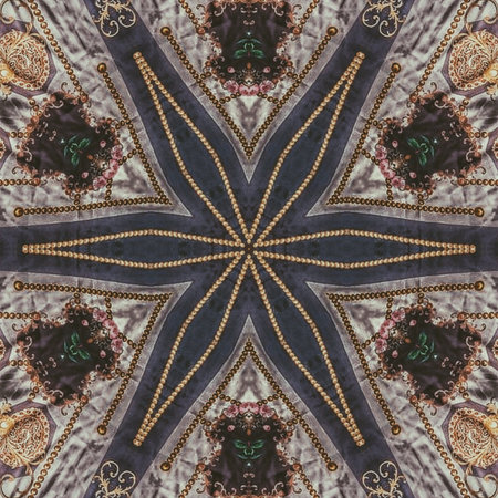 Kaleidoscope of color with beautiful ornamental - Thorough background summary - seamlessの写真素材
