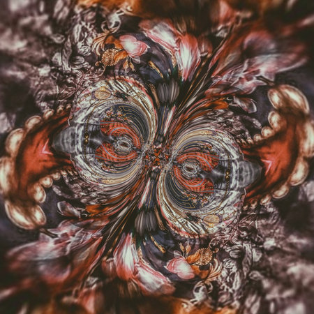 Abstract fractal. Fractal art background for creative design. Decoration for wallpaper, desktop,...
