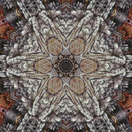 Kaleidoscope of color with beautiful ornamental - Thorough background summary - seamless