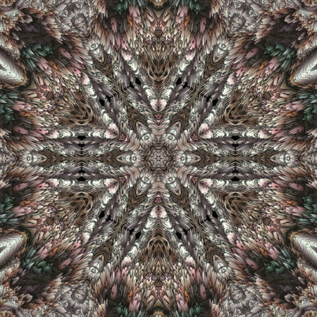 Kaleidoscope of color with beautiful ornamental - Thorough background summary - seamlessの写真素材