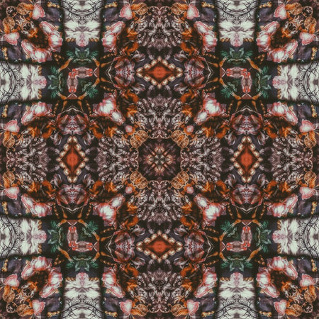 Kaleidoscope of color with beautiful ornamental - Seamless pattern