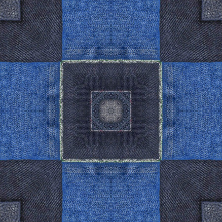 Denim background with stitch pattern. Seamless texture of denim.