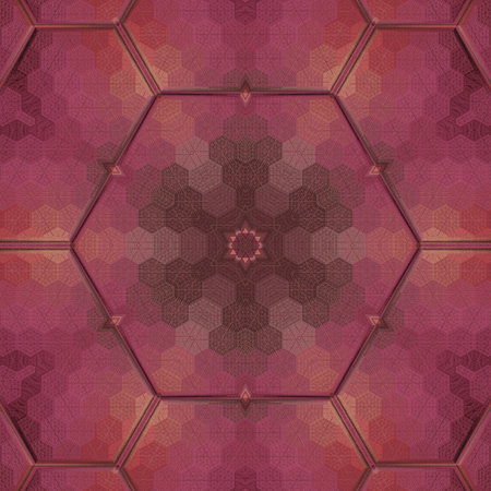 Kaleidoscope of color with beautiful ornamental - Thorough background summary - seamless
