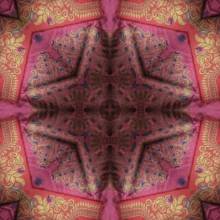 Kaleidoscope of color with beautiful ornamental - Thorough background summary - seamless