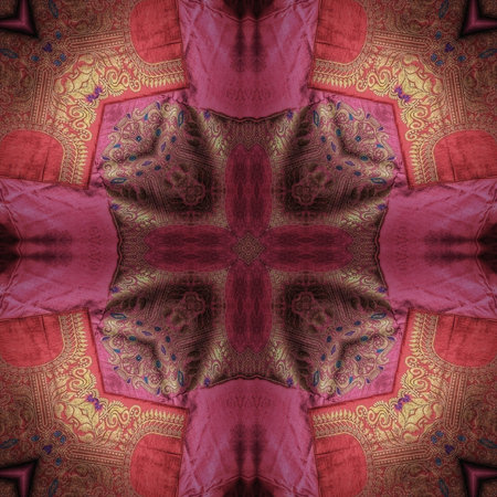Kaleidoscope of color with beautiful ornamental - Thorough background summary - seamless