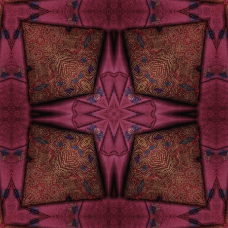 Kaleidoscope of color with beautiful ornamental - Thorough background summary - seamless