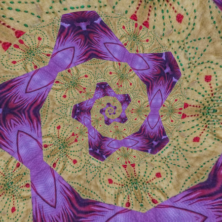 close up of photo, beautiful color patterns on fabric, computer generated images