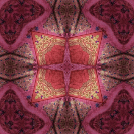 Kaleidoscope of color with beautiful ornamental - Thorough background summary - seamless