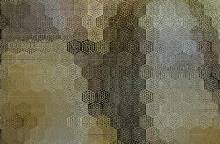 Hexagon pattern background. Abstract hexagon pattern. 3d rendering