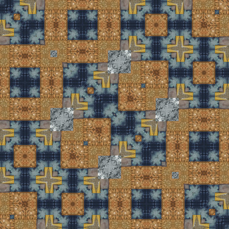 Seamless patterned texture in the form of square tiles.