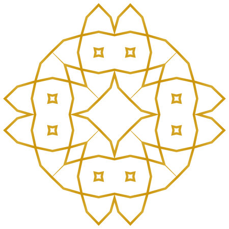 Mandala. Ethnic decorative element. Hand drawn backdrop. Islam, Arabic, Indian, ottoman motifs.の写真素材