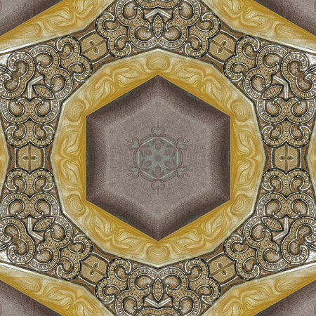 Kaleidoscope of color with beautiful ornamental - Thorough background summary - seamless