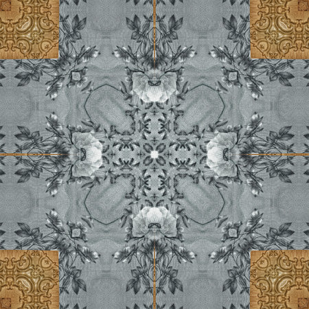 Kaleidoscope of color with beautiful ornamental - Seamless pattern