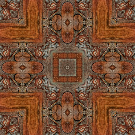 Kaleidoscope of color with beautiful ornamental - seamless backgroundの写真素材