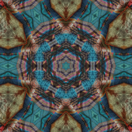 Kaleidoscope of color with beautiful ornamental - Thorough background summary - seamless