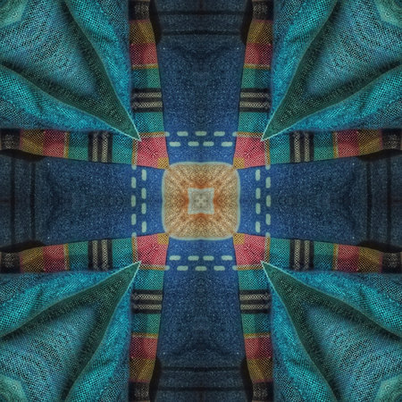 Kaleidoscope of color with beautiful ornamental - Thorough background summary - seamlessの写真素材