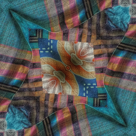 kaleidoscope of color with beautiful ornamental - computer generated images
