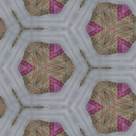 Kaleidoscope of color with beautiful ornamental - Thorough background summary - seamless