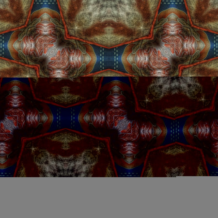 Kaleidoscope of color with beautiful ornamental - Thorough background summary - seamless