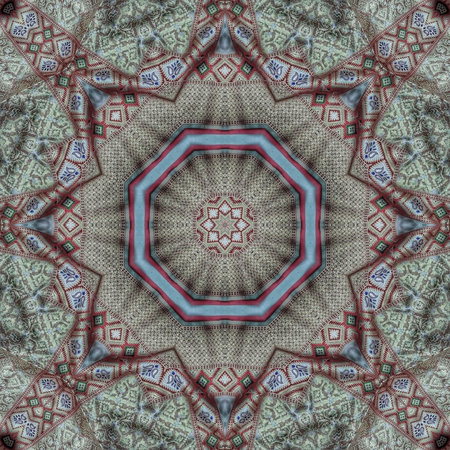 Kaleidoscope of color with beautiful ornamental - Thorough background summary - seamless