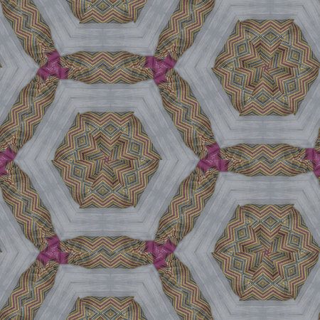 Kaleidoscope of color with beautiful ornamental - Thorough background summary - seamless